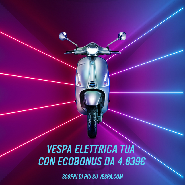 Vespa Elettrica con ecobonus da 4839€